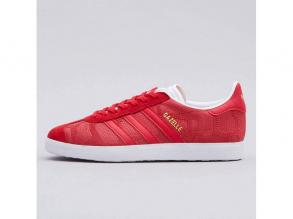 Gazelle W Adidas női piros/fehér színű utcai cipő
