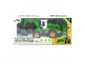 RC Truck zöld távirányítós munkagép 1/30 27MHz