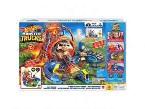 Hot Wheels: Monster Trucks T-Rex aréna pályakészlet két kisautóval - Mattel