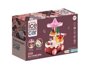 Gurulós jégkrém bár játék szett fénnyel és hanggal