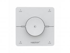 Vezeték nélküli , elemes , fali , tekerhető , dimmer , tavirányító , 4 zónás , mágneses , 2.4GHz , rádiófrekvenciás , dimmelhető