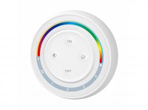 Vezeték nélküli , elemes , fali , érintős , dimmer , 4 zónás , RGB-CCT , fehér , Rainbow , Miboxer (Mi-Light) , S2-W+
