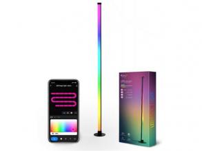 LED lámpatest , állólámpa , 135 cm, távirányítóval , RGB + IC (digitális) , zenére reagáló , USB, WIFI/Infravörös , TUYA kompati