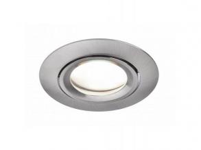LED lámpatest , spot , billenthető , GU10 , RGB , CCT , dimmelhető , süllyesztett , kerek , matt nikkel , 4.7W , LUTEC CONNECT ,
