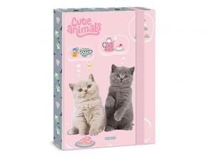 A /4 füzetbox Cute animals-tea party