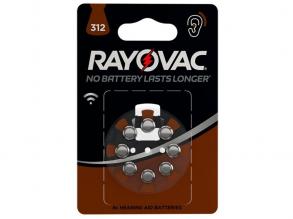 RAYOVAC 312AU-6MFA BLI8 hallókészülék elem