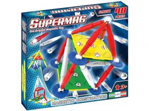Supermag: Classic Primary 48 db-os mágneses építőjáték panelekkel