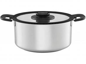 Fiskars Functional Form lábas, 5 L, rozsdamentes acél