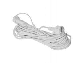 Hosszabbító kábel profi karácsonyi fényfüzérekhez, fehér, 10 m, kültéri és beltéri