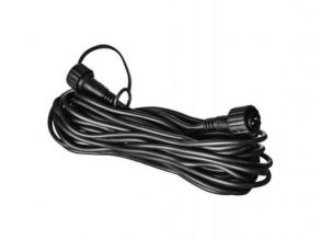 Hosszabbító kábel professzionális füzérvilágításokhoz, fekete, 10 m, kültéri és beltéri használatra