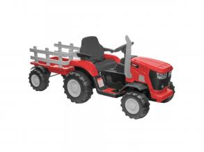 AKKUMULÁTOROS GYEREK TRAKTOR PIROS SZÜRKE