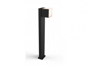 Led lámpatest , állólámpa , fekete , 12 Watt , meleg fehér , kültéri , IP54 , LUTEC , CUBA