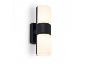 LED lámpatest , oldalfali , 2 irányú , 15W , meleg fehér , fekete , kültéri , IP54 , LUTEC , CYRA