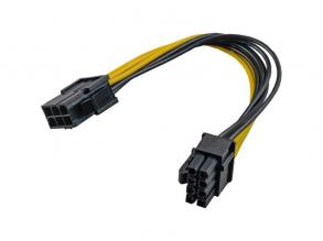 Akyga AK-CA-07 20cm 6-tűs PCI Express - 6+2-tűs PCI Express kábel