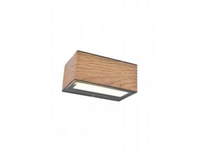 LED lámpatest , oldalfali , 10.5W , természetes fehér , fa , kültéri , IP54 , LUTEC , GEMINI