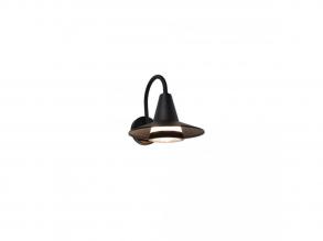 LUTEC SWAN fali lámpa , fekete , E27 foglalattal , IP54