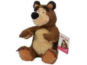 Mása és a medve: Ülő Medve 20cm-es babzsák plüss - Simba Toys
