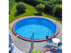 Modena medence 4,5 × 1,2 m 0,8 mm szürke stílus