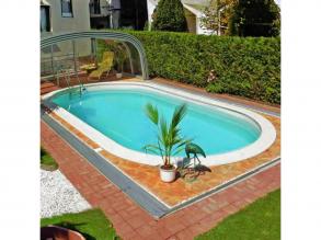 Monaco medence 3,2 × 5,25 × 1,2 m 0,8 mm szürke stílus
