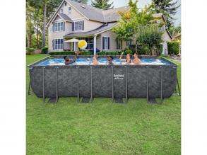 Bestway Malaga szögletes fémvázas APX 365 medence szett 549 x 274 x 132 cm