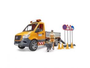 Bruder Mercedes-Benz Sprinter útépítő jármű figurával