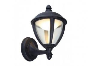 LED lámpatest , oldalfali , 9W , meleg fehér , fekete , kültéri , IP44 , LUTEC , UNITE
