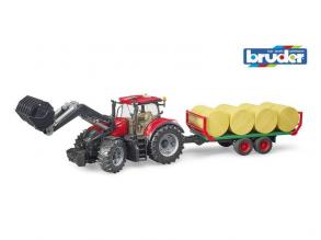 300CVX traktor homlokrakodóval és utánfutóval - Bruder