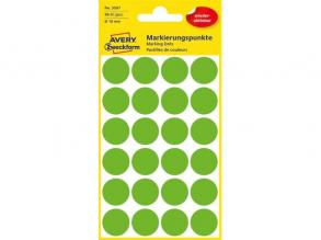 Avery 3597 18mm visszaszedhető 96db-os fűzöld jelölőpont
