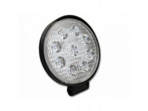 LED reflektor , munkalámpa , kerek , 10-30V , 27 Watt , hideg fehér , IP67