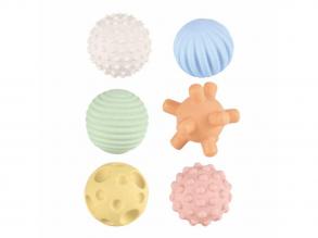 Motorikus és szenzorikus labdaszett, pasztell, 6 darab