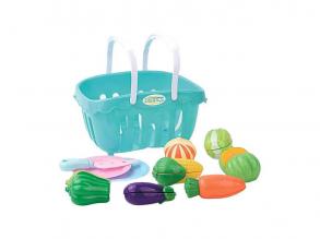 Vágható zöldség bevásárlókosárban