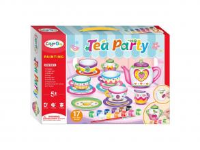 Festhető teáskészlet, 18 részes