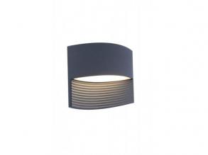 LED lámpatest , oldalfali , 2 irányú , 11W , meleg fehér , szürke , kültéri , IP54 , LUTEC , LOTUS