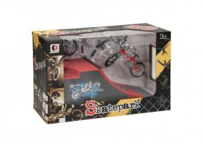 Ujj-stunt-bike szett rámpával