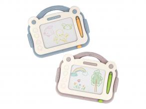 Mágneses rajztábla, többszínű, pasztell