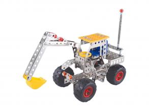 Fém építőkészlet: kotrógép, 191 részes