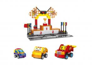 Autóverseny díjátadó építőkészlet, 201 darabos