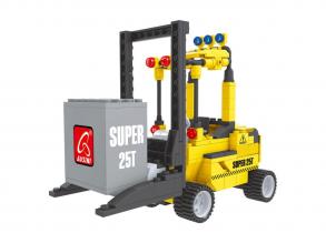 Rakodógép építőkészlet, 195 darabos, 18 x 8,5 x 14,5 cm