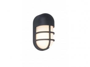 LED lámpatest , oldalfali , 15W , meleg fehér , sötét szürke , kültéri , IP54 , LUTEC , BULLO