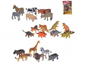 Állat figura szett farmos, dinoszauruszos vagy dzsungell állatokkal - Simba Toys