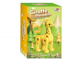 Habszivacs-készlet 3D zsiráf, 38 részes, 20 x 13 x 4 cm