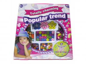 Ékszer készítő szett fa gyöngyökkel