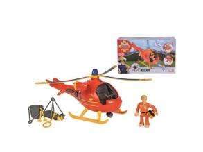 Sam a tűzoltó: Wallaby helikopter játékszett figurával - Simba Toys