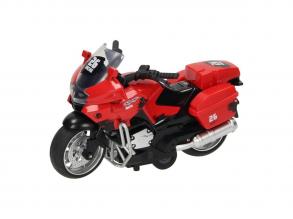 Piros visszahúzós motor fény- és hangjelzéssel