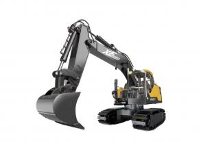 Távirányítós kormányozható kotró, lánctalpas