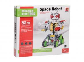 Fém robot építőkészlet, 262 darabos.