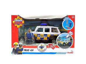 Sam a tűzoltó: Malcolm és egy 4x4 rendőrautó - Simba Toys