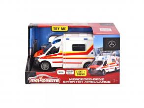 Majorette: Mercedes-Benz Sprinter mentoautó fénnyel és hanggal - Simba Toys
