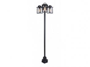 LED lámpatest , állólámpa , 190 cm , 3 x E27 foglalat , matt fekete , kültéri , IP44 , LUTEC , KELSEY