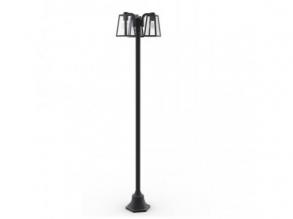 LED lámpatest , álló , 187 cm , 3 x E27 foglalat , matt fekete , kültéri , IP44 , LUTEC , FIA